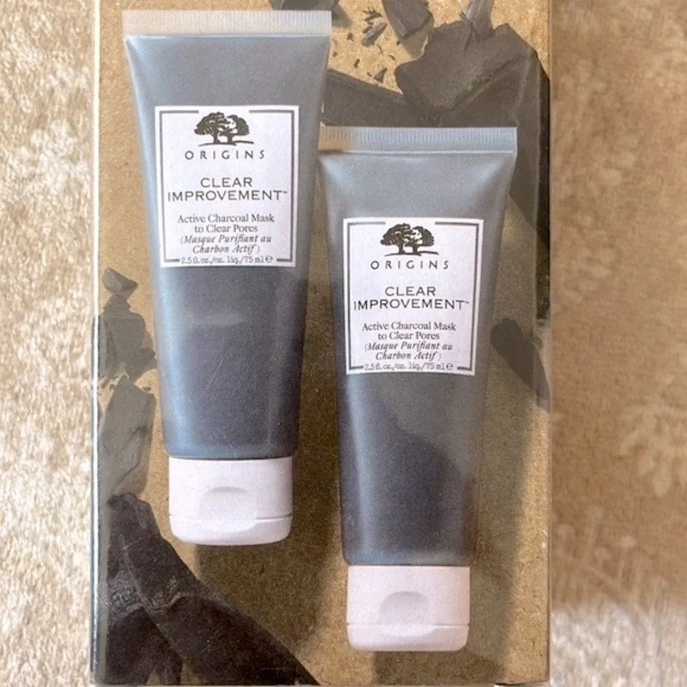 Brand New Origins Clear Improvement Charcoal Mask Duo Clear Pores Travelers